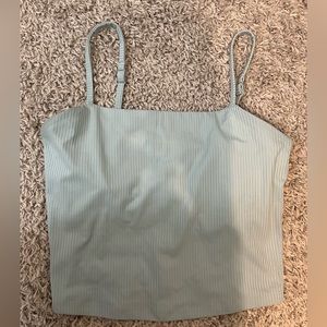 Girlfriend Collective Light Blue Ribbed Devon Cami | Size M